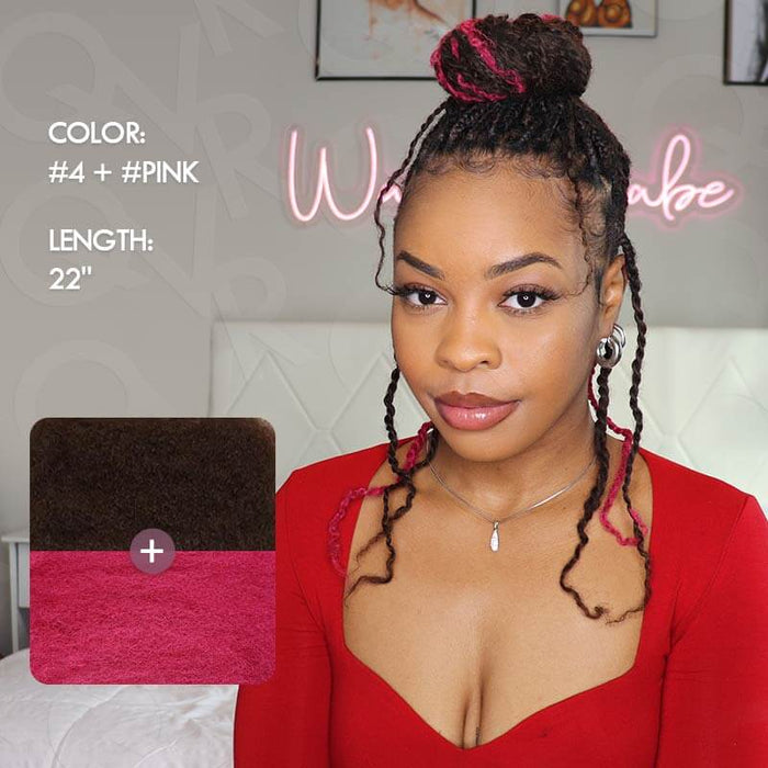 two colors afro kinky bulk human hair for braiding