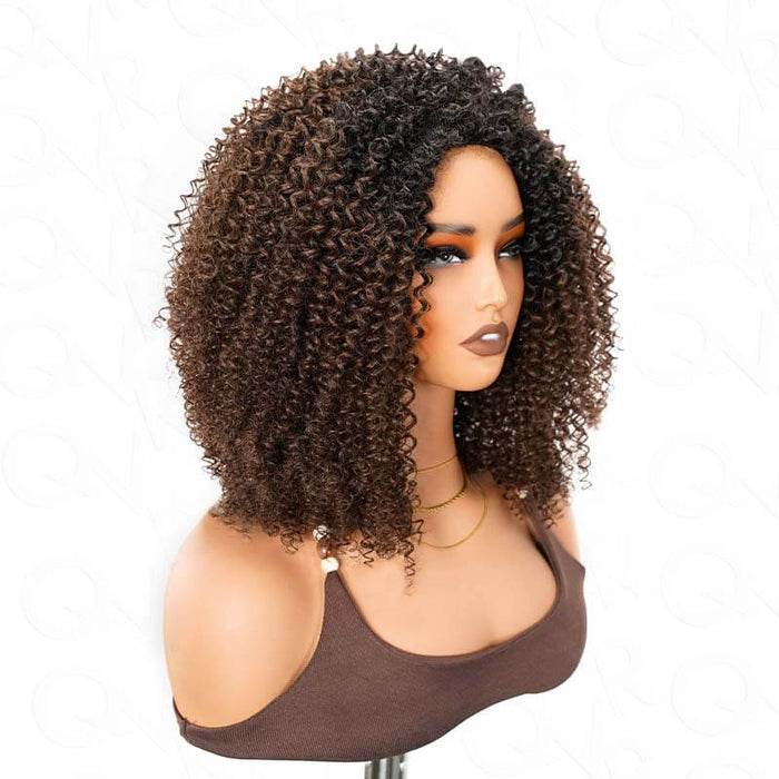 human hair black brown half wigs, natural looking, protective hairstyles