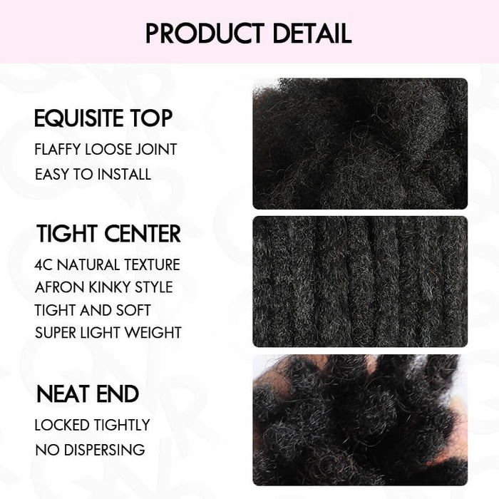qvr dreadlock extensions pack human hair