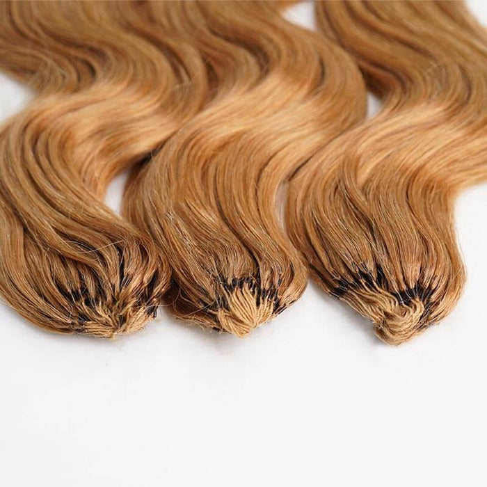 fine ends of body wave textured honey blonde crochet braiding hair