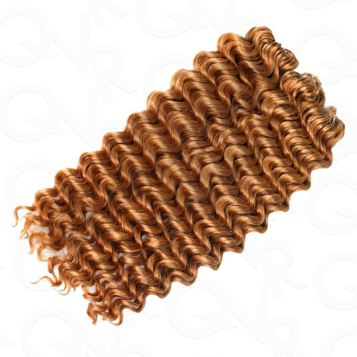 honey blonde deep wave crochet braiding hair extensions