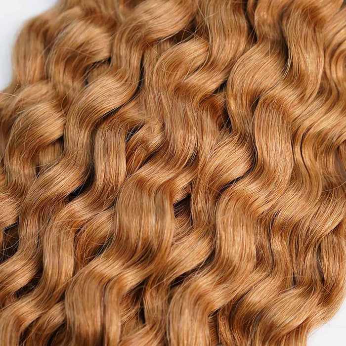 water wavy curls honely blonde colored crochet braids for hair length addition