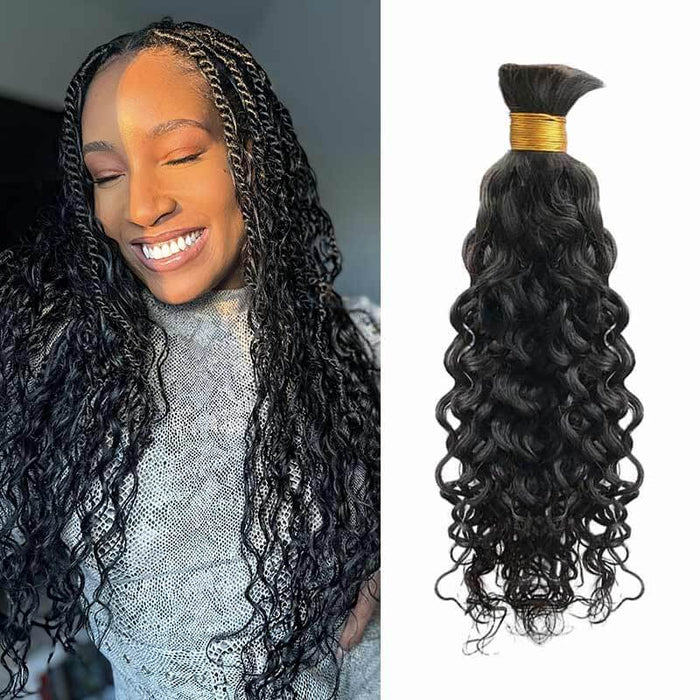 boho human hair bulk hair for braiding