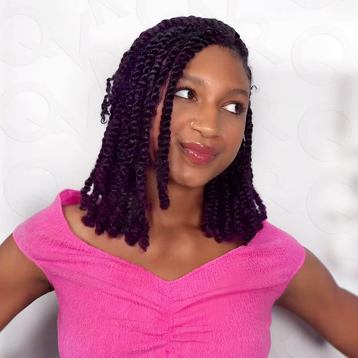1b/purple afro kinky bulk for mini twists