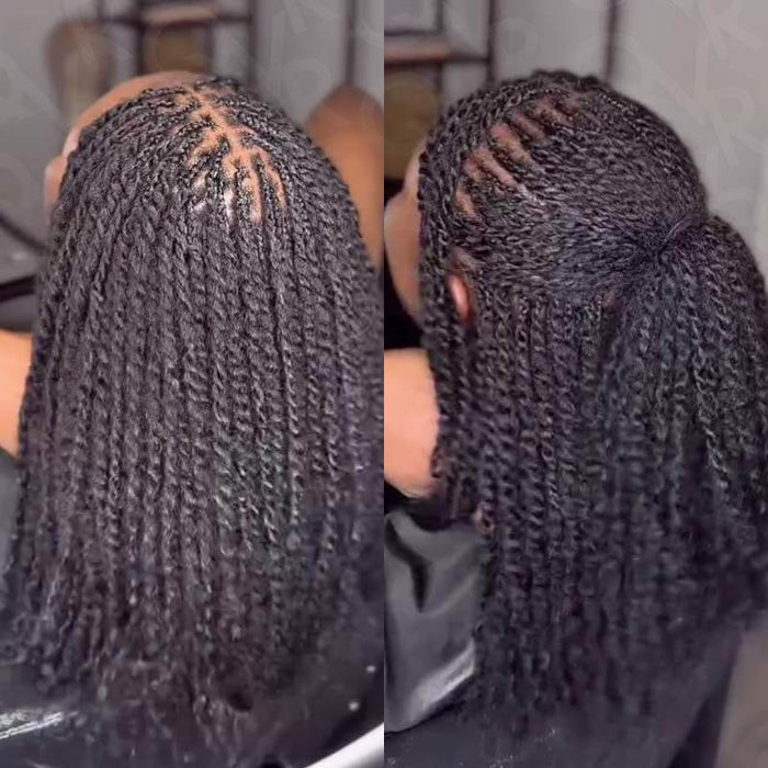 QVR Natural Black Afro kinky Bulk Hair Extensions For Braiding Dreadlock Human Hair