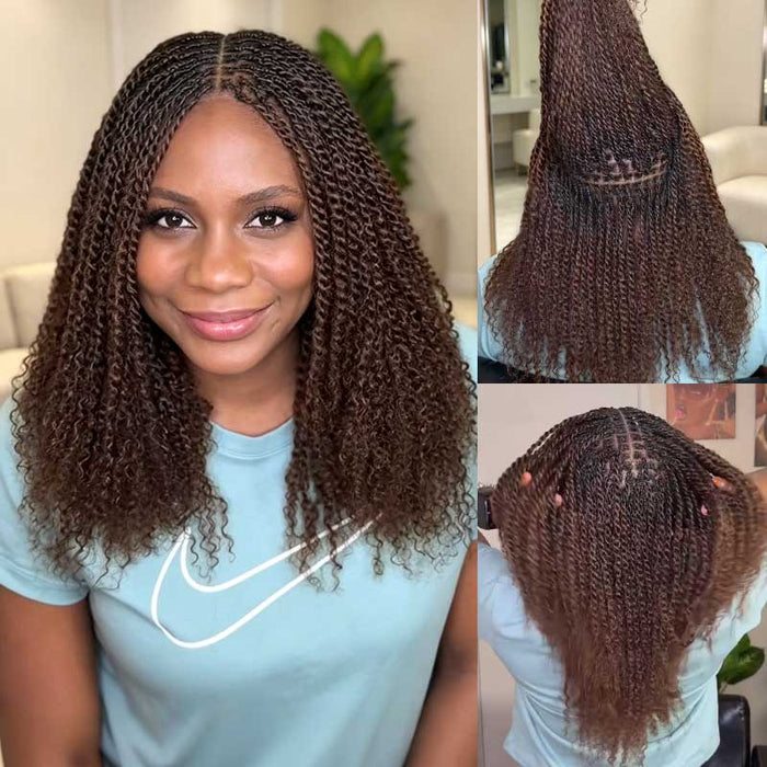 Dark Brown #4 / 10'' / 3 Packs (Full Head)