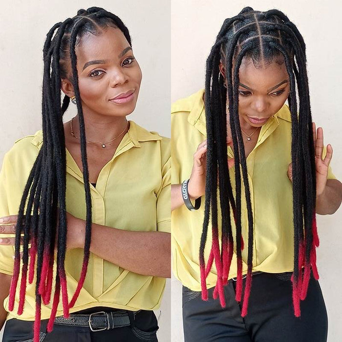 realistic look of human hair dreadlocks