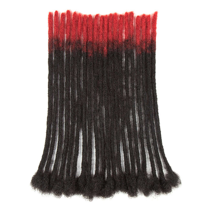 tight and soft mixed color dreadlocks