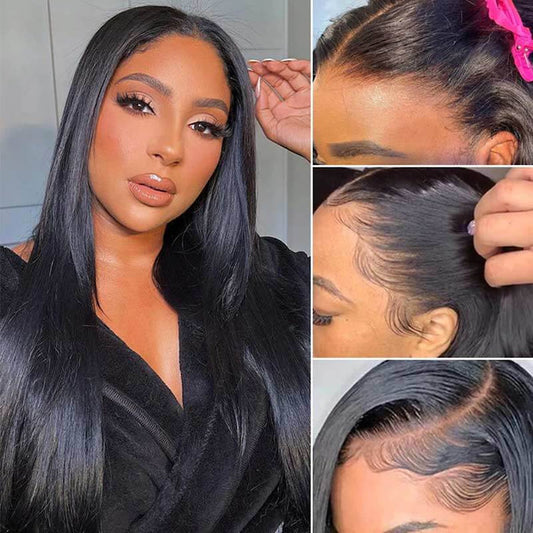 real glueless wigs with straight and body wave styles for black women