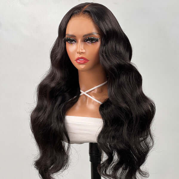 natural hairline hd glueless wigs for black women body wave look