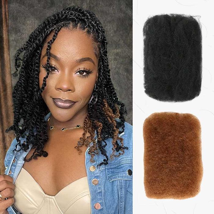 black brown afro kinky bulk hair for braiding
