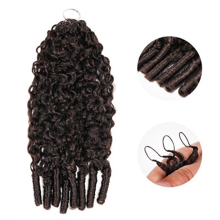 Dark Brown#4 / Burmese Curly / 14''
