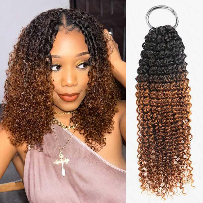 Ombre #T1B/30 / Small Kinky Curly / 14''