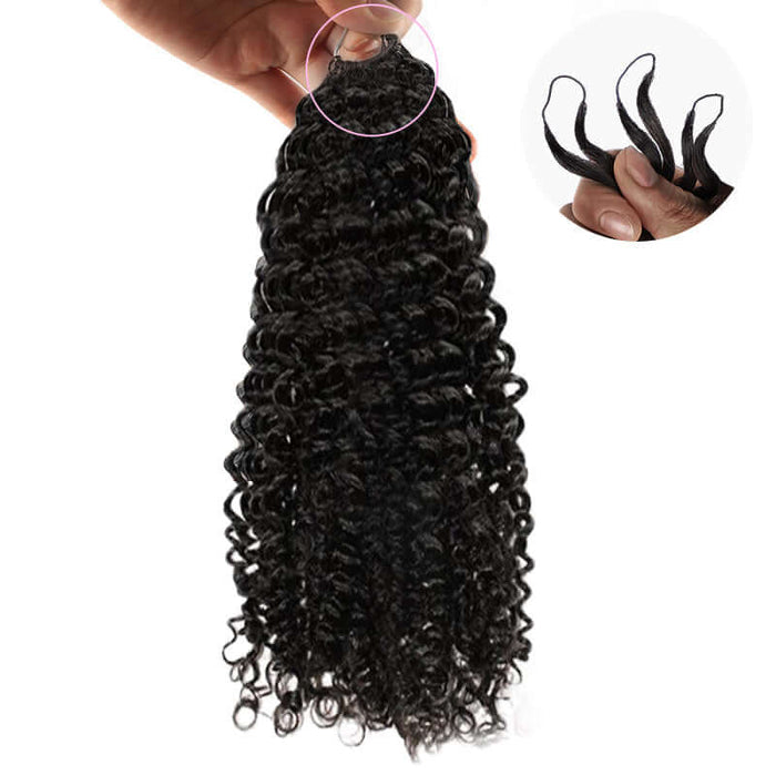 invisible crochet hair extensionss feather crochet curly hair