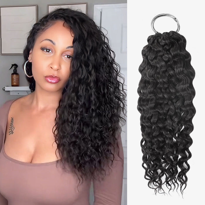 qvr hair water wave crochet human hair