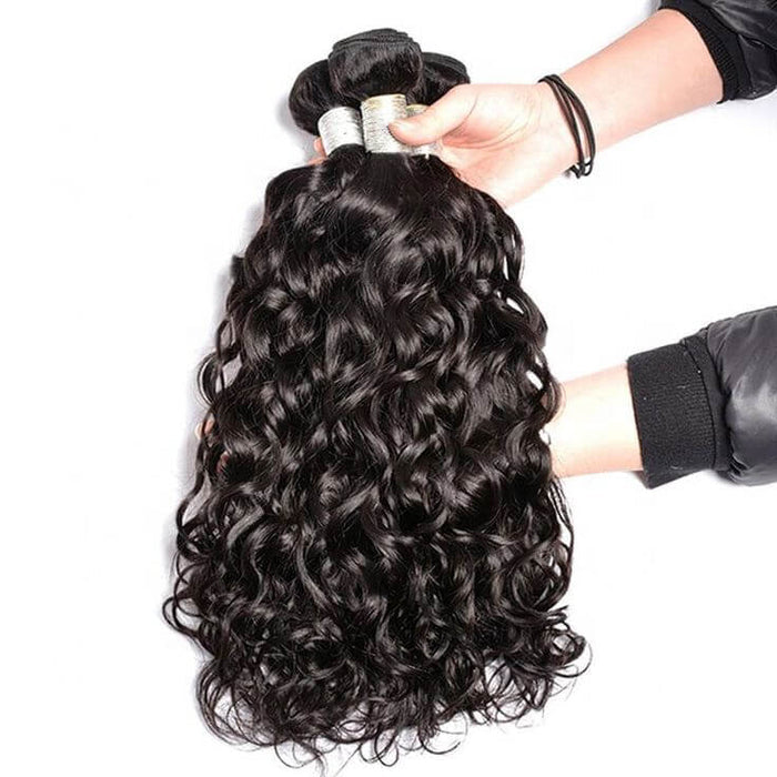 black water wave human hair weave 1 bundle
