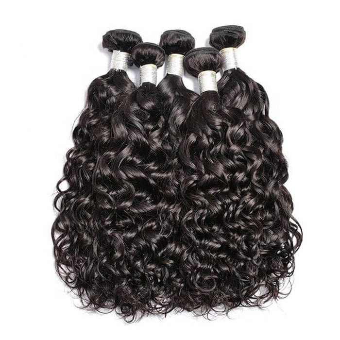 water wave human hair weave 3 bundles