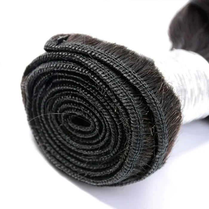 machine double weft water wave human hair weave 1 bundle