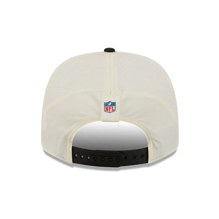 Pictured is this NFL Training 2026 Las Vegas Raiders 9SEVENTY Stretch Snap cap in white. 6