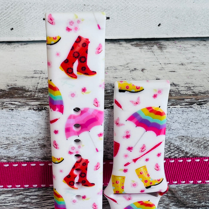 Rainy Days Print Silicone Band For Samsung Watch