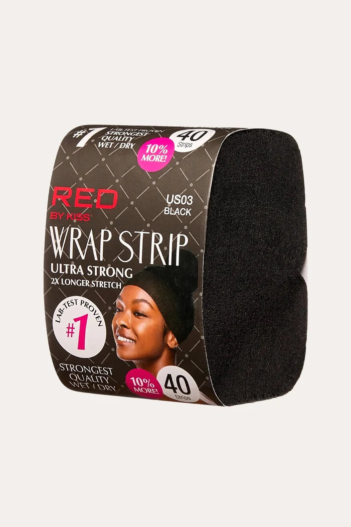 RED WRAP STRIPS BLACK 2.5" RED BEAUTY