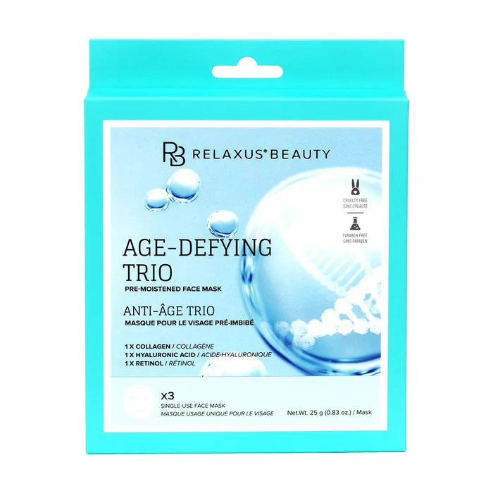 RELAXUS BEAUTY Age-Defying Trio Face Masks