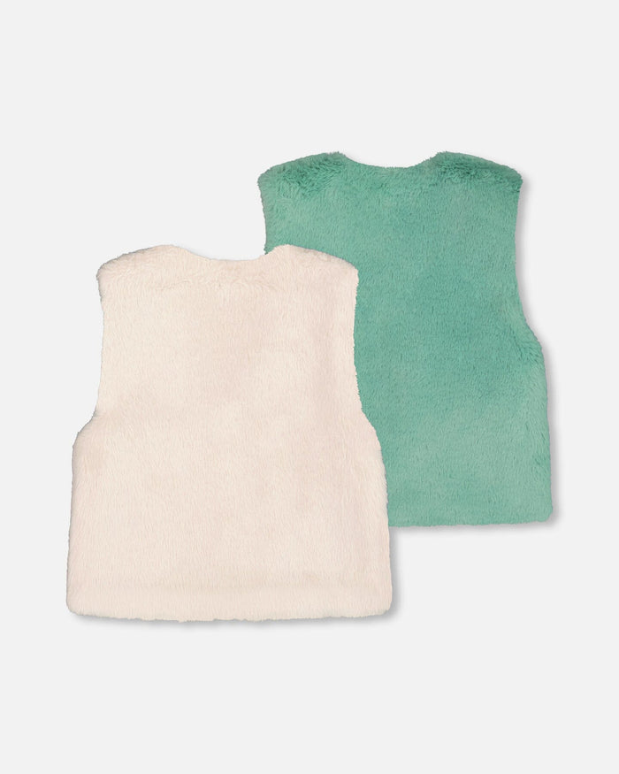 Reversible Faux Fur Vest-3