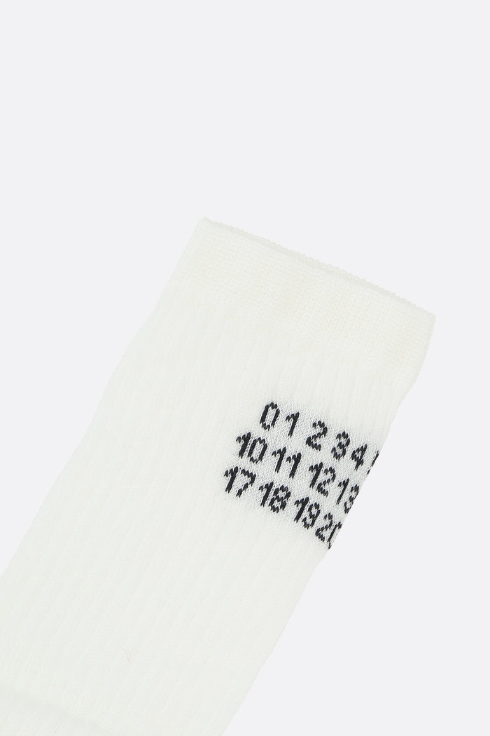 rib cotton long socks