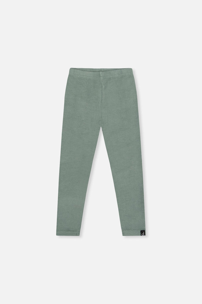 Rib Leggings Green Printed Green-0