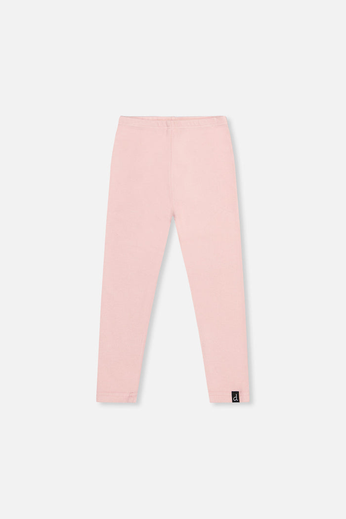 Rib Leggings Pale Dusty Pink-0