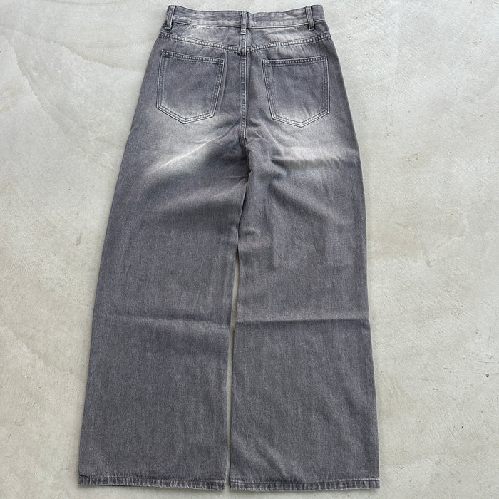 Ripped Grey Denim