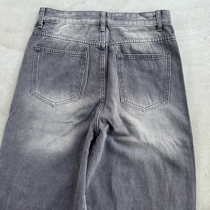 Ripped Grey Denim