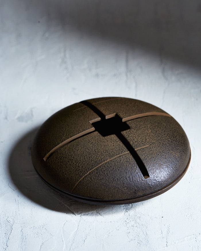 Round Cast Iron Candle Case