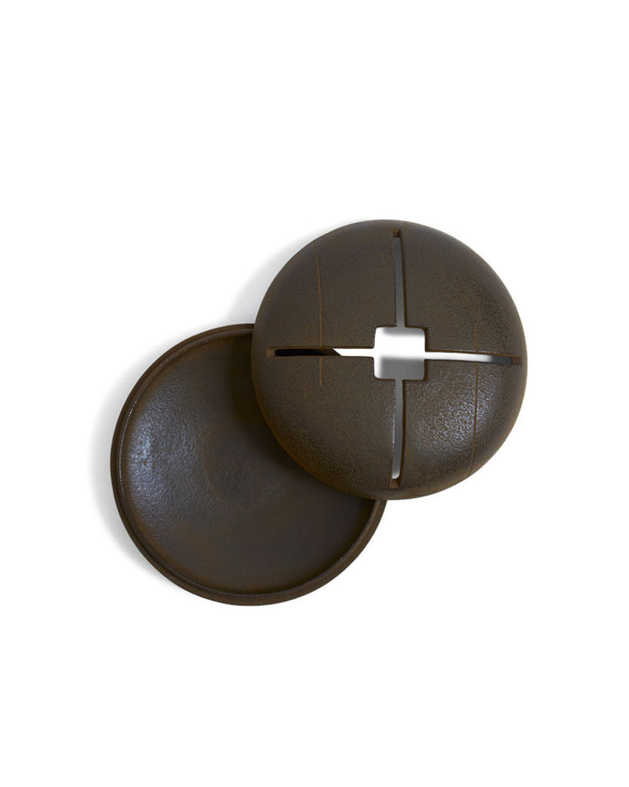 Round Cast Iron Candle Case