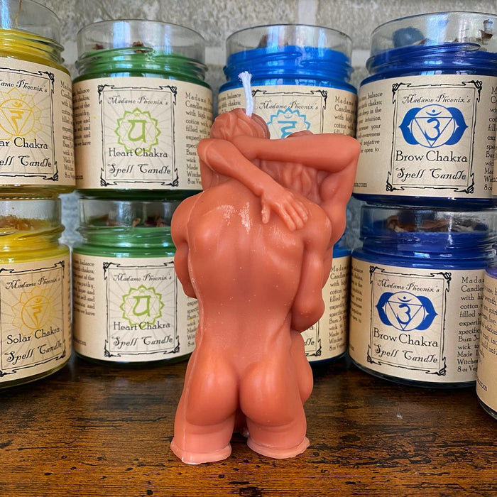 Same Sex Couple Men Gay Love Spell Shaped Candle