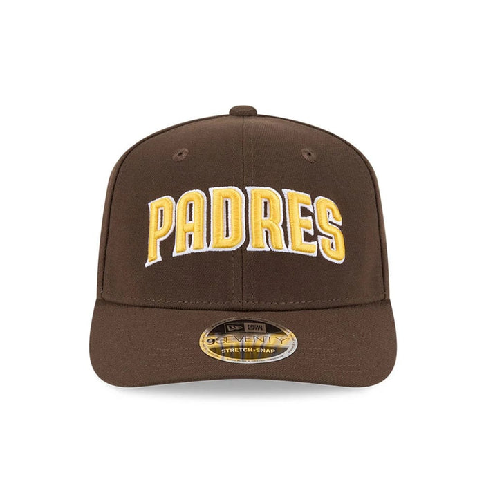 Pictured is this MLB San Diego Padres 9SEVENTY Stretch Snap cap in dark brown. 6