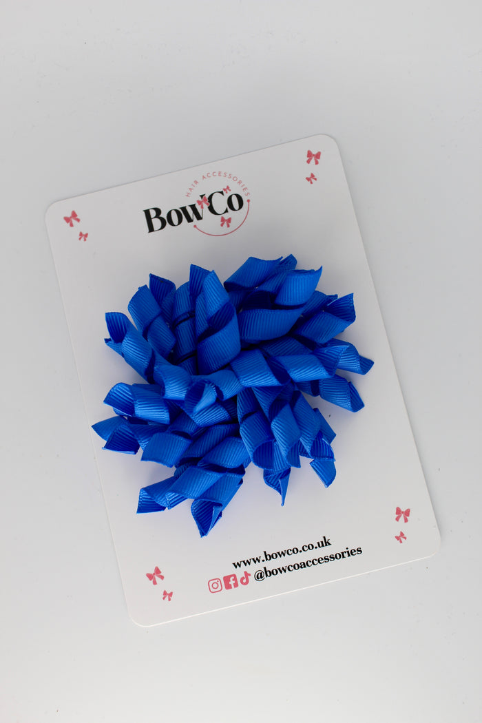 School Bow Royal Blue - Corker Bow - Elastic