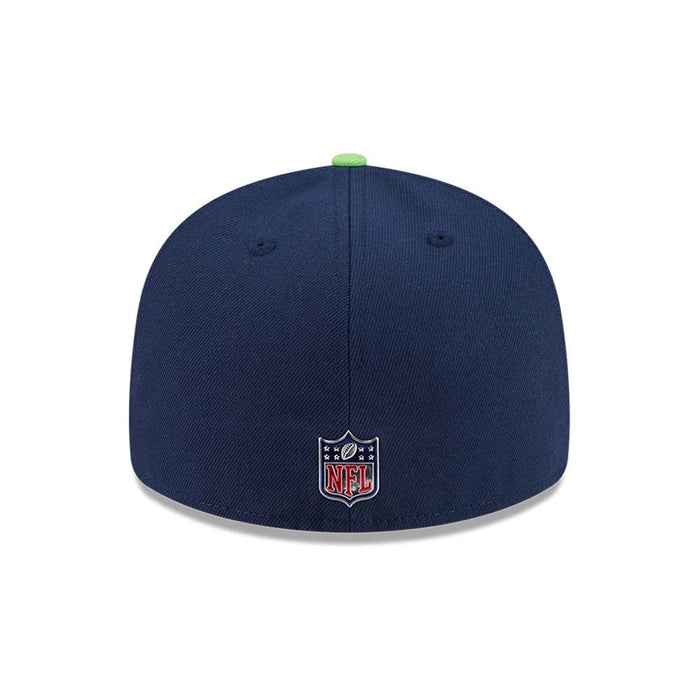Pictured is this NFL Draft 2026 Seattle Seahawks 59FIFTY Fitted cap in dark blue. 5