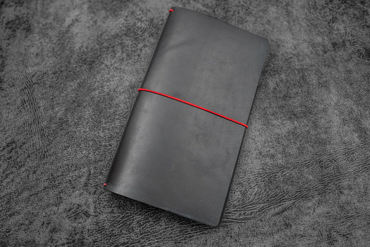SECONDS Leather Traveler's Notebook Cover - Black