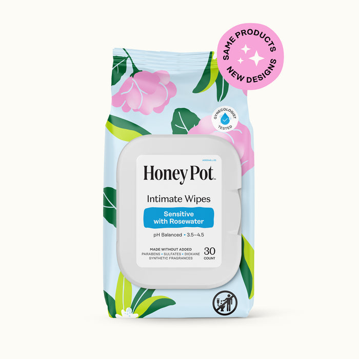 Sensitive with Rosewater Intimate Wipes