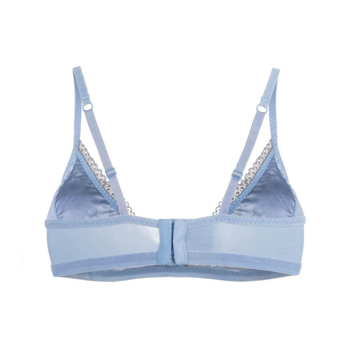 Serenity Lace Organic Cotton and Silk Bralette, back view – Juliemay Lingerie
