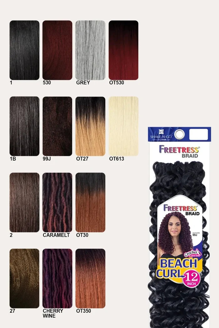 SHAKE N GO FREETRESS BRAID BEACH CURL 12" - BSW BEAUTY CANADA