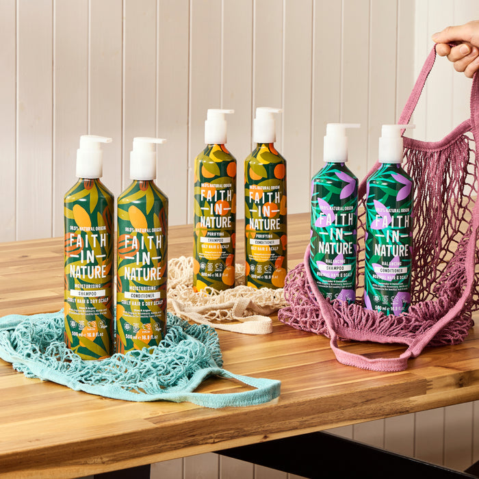 Sustainable shampoo & conditioner set shea & argan 500ml aluminium