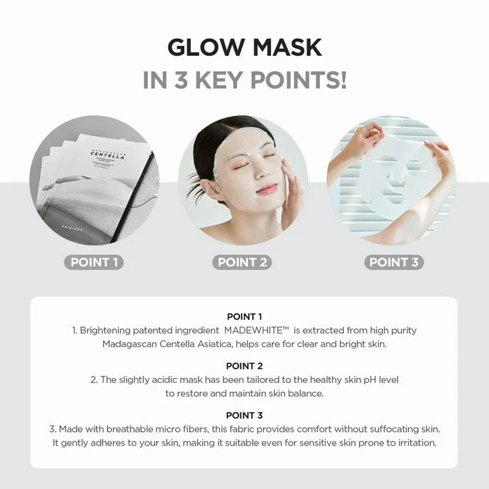 SKIN 1004 Centella Tone Brightning Glow Mask 25ml Sheet