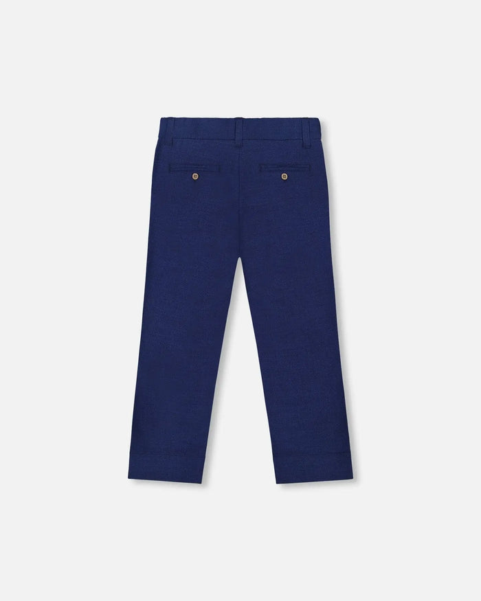 Slant Pocket Pants Navy Blue | Deux par Deux | Jenni Kidz