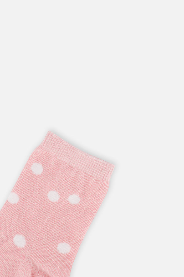 Socks (3 Pairs) Lavender, Pink, And White-3