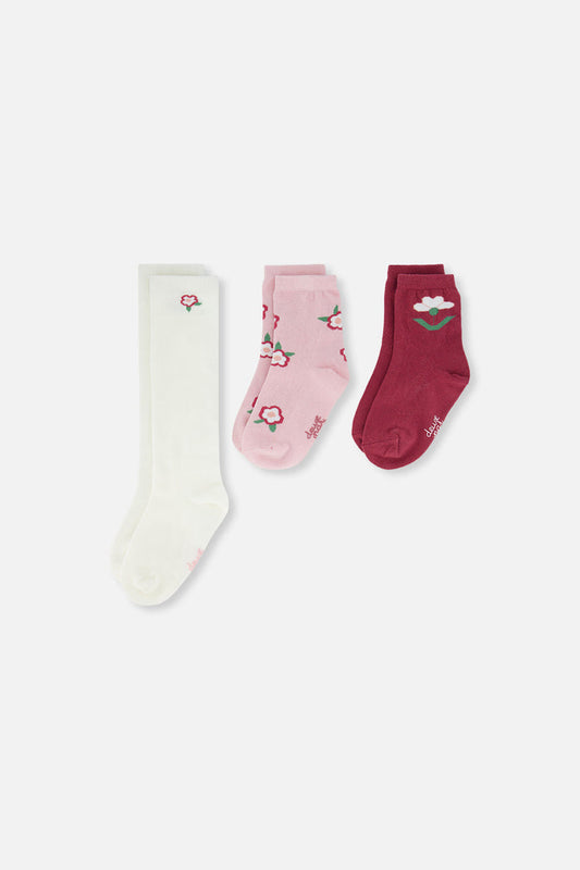 Socks Off-White And Pink-0