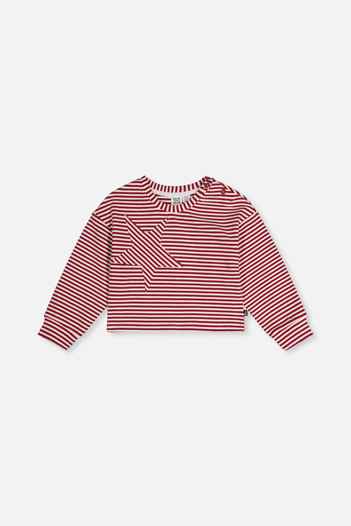 Soft Jersey Top Red And White Stripes-0