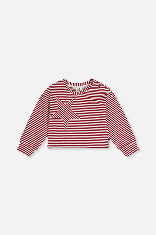 Soft Jersey Top Red And White Stripes-0