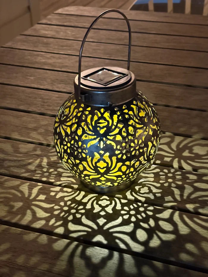 Solar Mandala Lantern - Bronze-view 1
